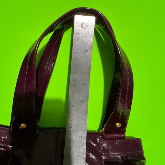 Dooney & Bourke Glossy Burgundy Shoulder Bag - Picture 13 of 15